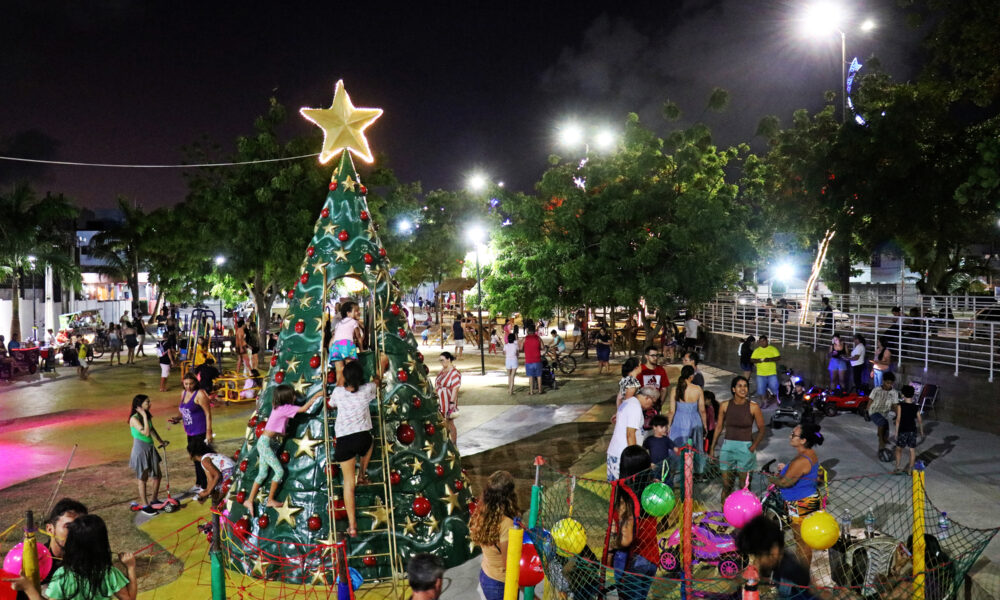 Prefeitura realiza programação de Natal pela primeira vez no Parque das Três Ruas